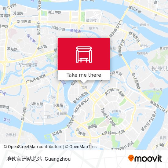 地铁官洲站总站 map