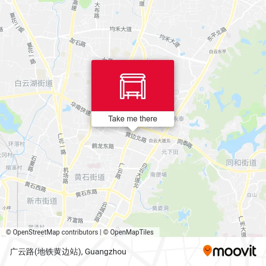 广云路(地铁黄边站) map