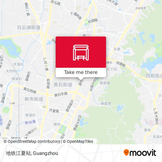 地铁江夏站 map