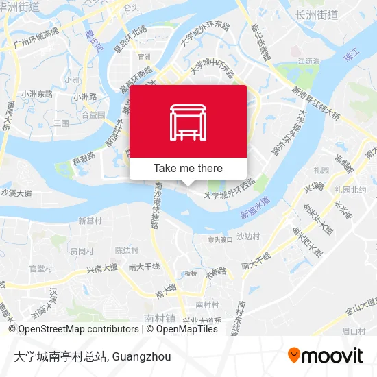 大学城南亭村总站 map