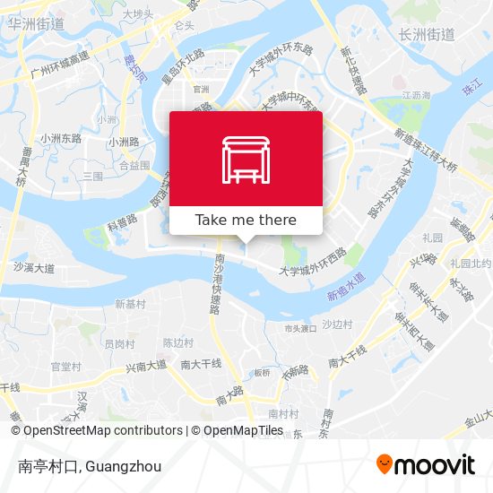 南亭村口 map