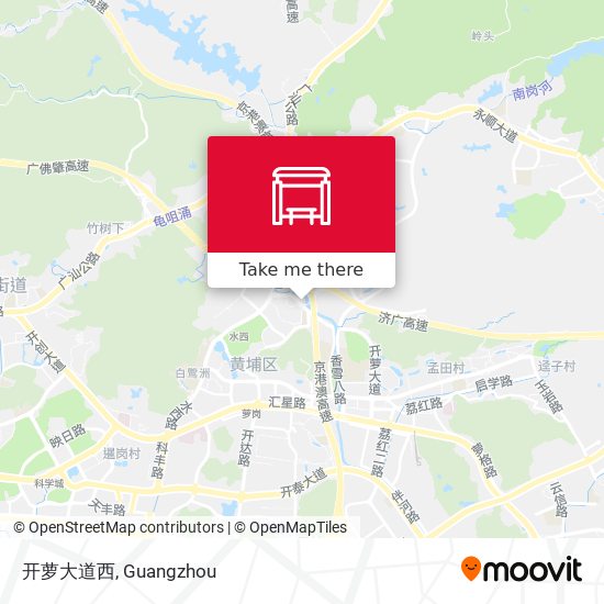 开萝大道西 map