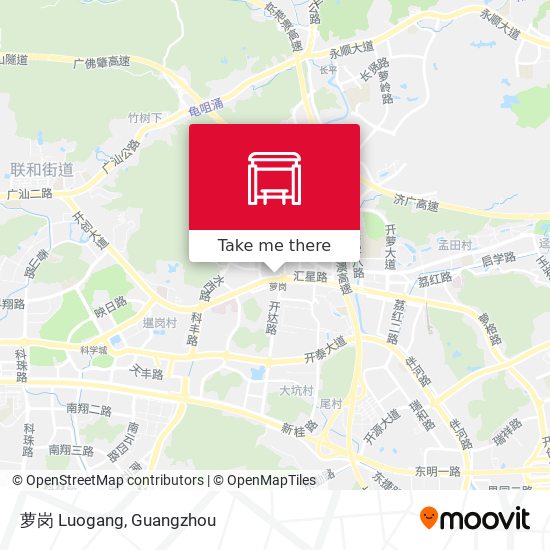 萝岗 Luogang map