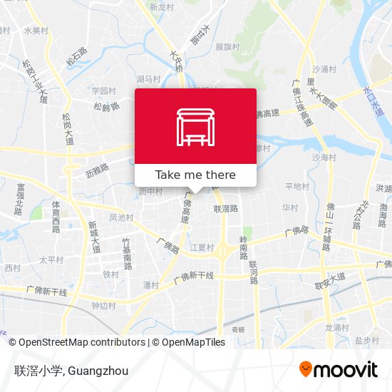 联滘小学 map