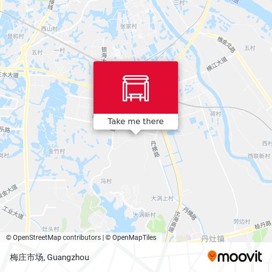 梅庄市场 map