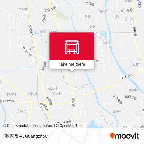 张家后村 map