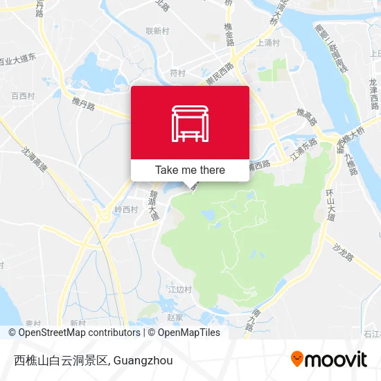 西樵山白云洞景区 map