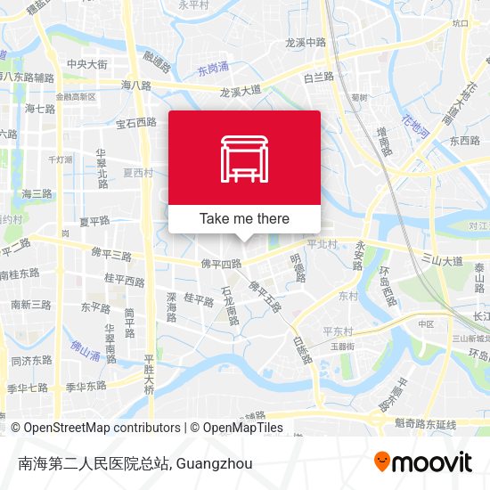 南海第二人民医院总站 map