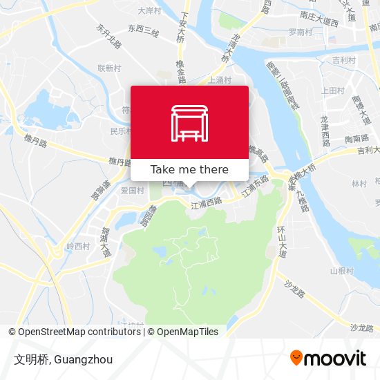 文明桥 map