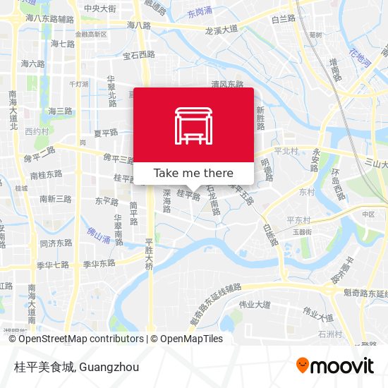 桂平美食城 map