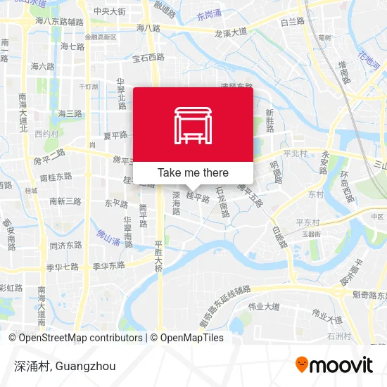 深涌村 map