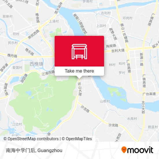 南海中学门后 map