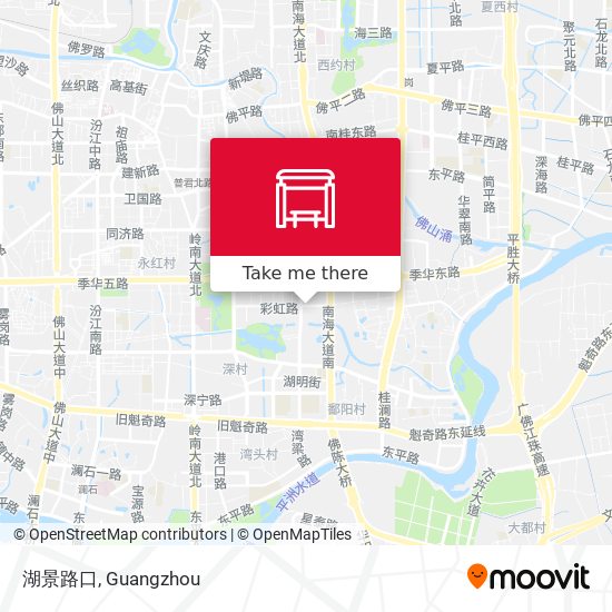 湖景路口 map