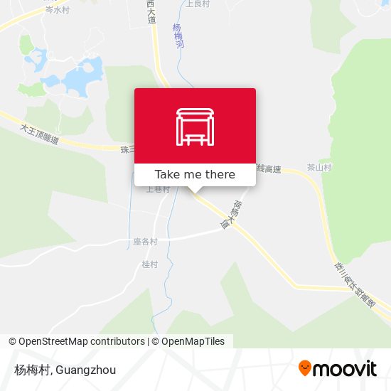杨梅村 map