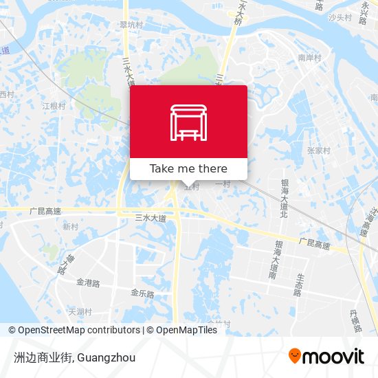 洲边商业街 map