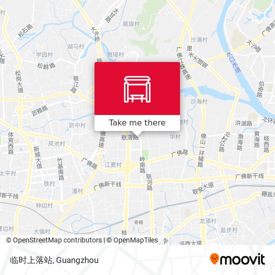 临时上落站 map