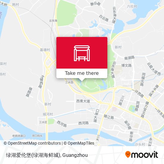 绿湖爱伦堡(绿湖海鲜城) map