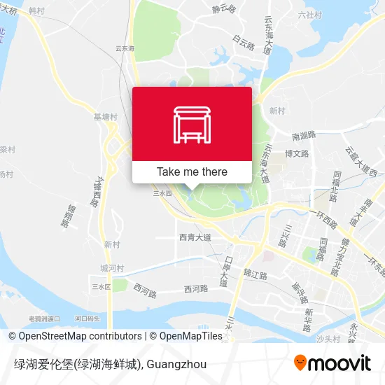 绿湖爱伦堡(绿湖海鲜城) map