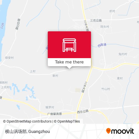 横山涡场部 map