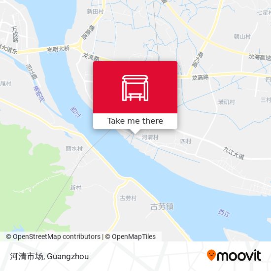 河清市场 map