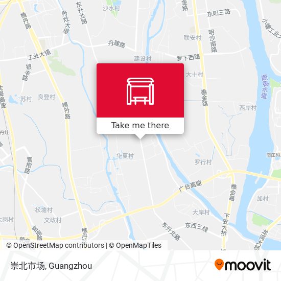崇北市场 map