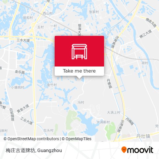 梅庄古道牌坊 map