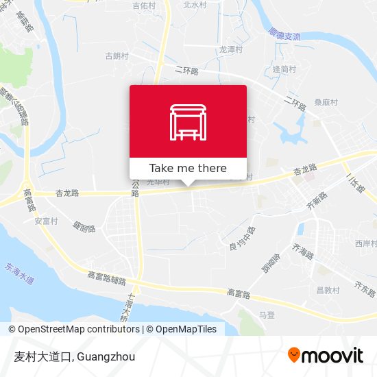 麦村大道口 map