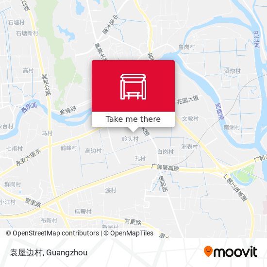 袁屋边村 map