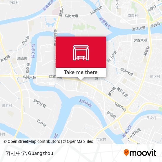 容桂中学 map