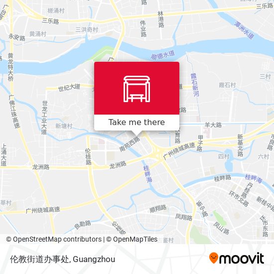 伦教街道办事处 map