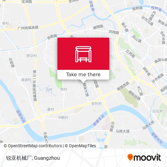 锐亚机械厂 map