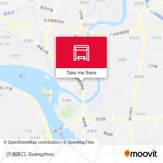 沙涌路口 map