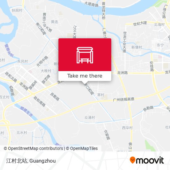 江村北站 map