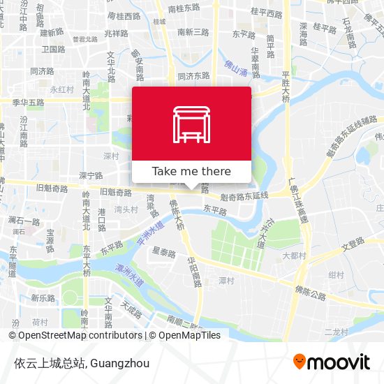 依云上城总站 map