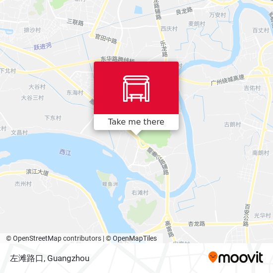 左滩路口 map