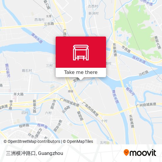三洲横冲路口 map