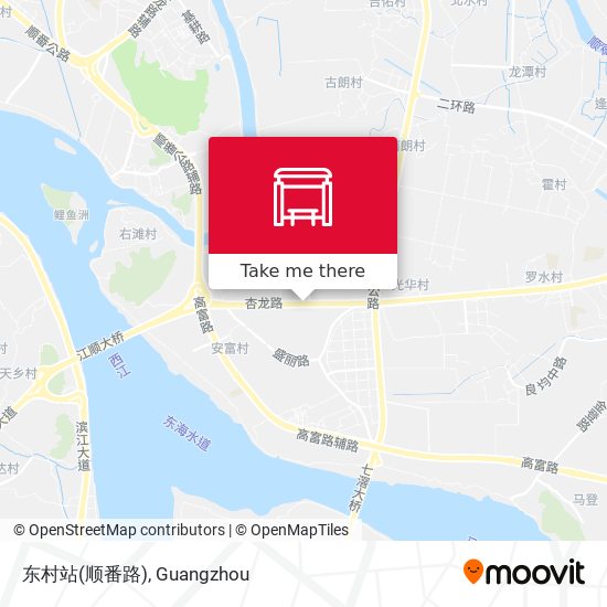 东村站(顺番路) map