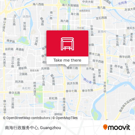 南海行政服务中心 map