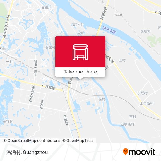 隔涌村 map