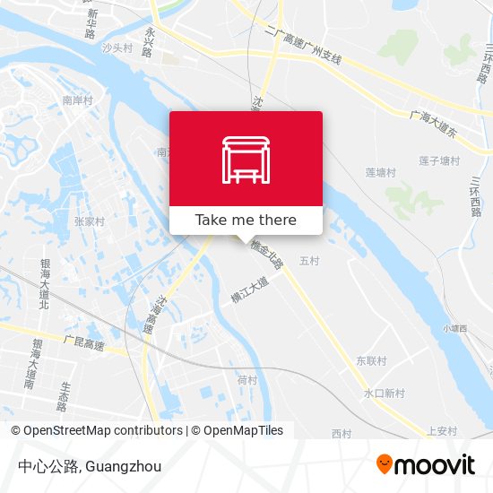 中心公路 map
