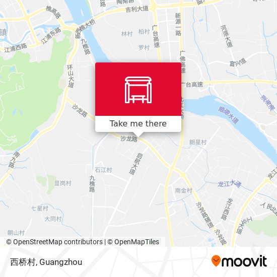 西桥村 map