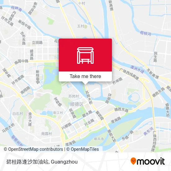 碧桂路逢沙加油站 map
