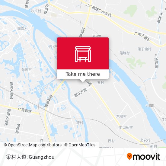 梁村大道 map