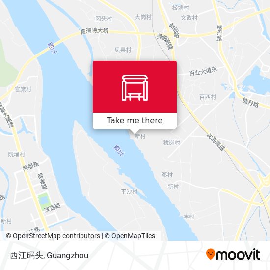 西江码头 map