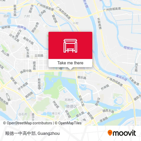 顺德一中高中部 map