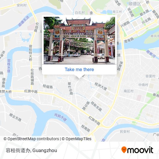 容桂街道办 map