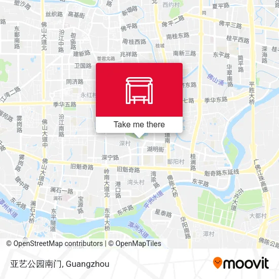 亚艺公园南门 map