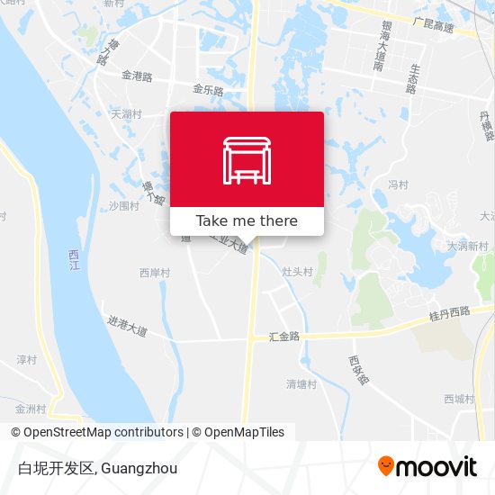 白坭开发区 map