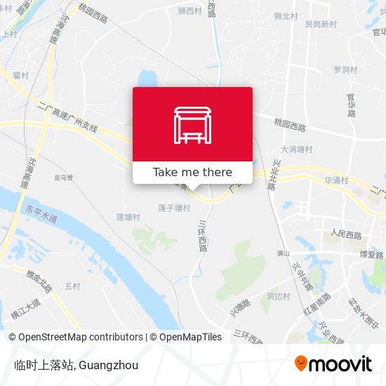 临时上落站 map