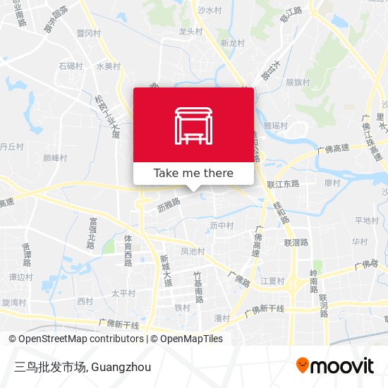 三鸟批发市场 map